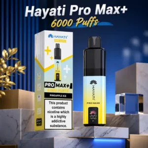 Hayati Pro Max Plus 6000 Puffs Rechargeable Vape Device
