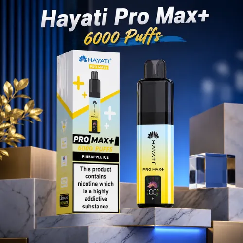 Hayati Pro Max Plus 6000 Puffs Rechargeable Vape Device