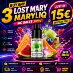 Buy any 3 Lost Mary MARYLIQ Nic Salts 20mg | Just in 15€ Gallery Image