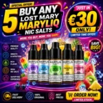 Buy any 5 Lost Mary MARYLIQ Nic Salts | Just in €25 Gallery Image